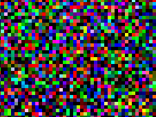 Screenshot of a bitmap file, magnified 500 times, from an analysis of Andromeda/Gamarue