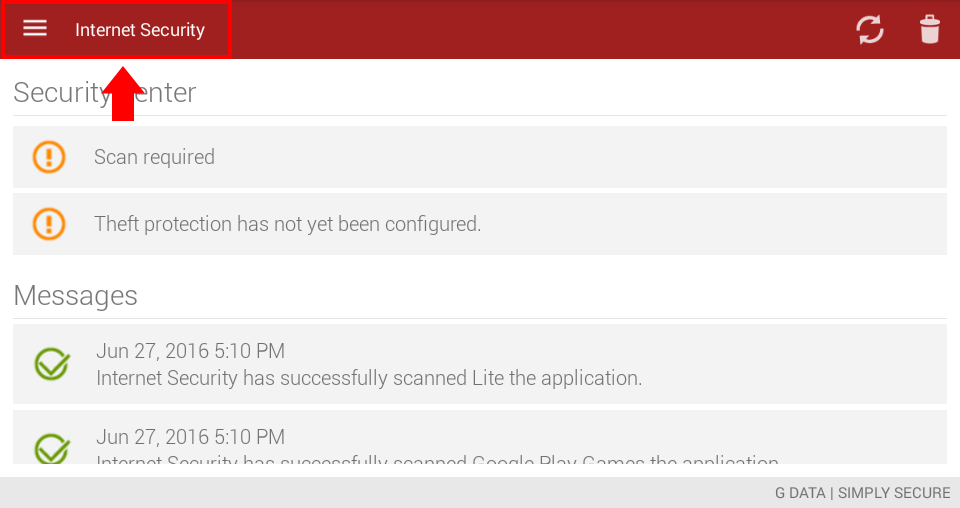 How To Update Mobile Internet Security For Android G Data