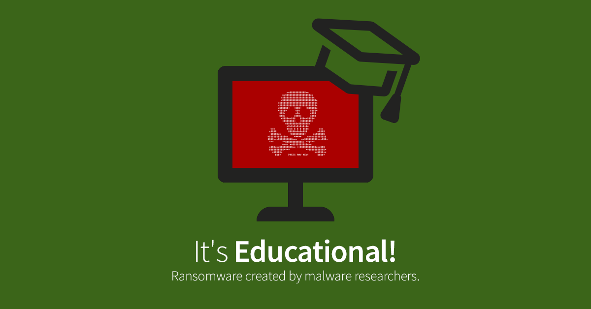 It's Educational - On the No 1 Argument for Open Source Ransomware